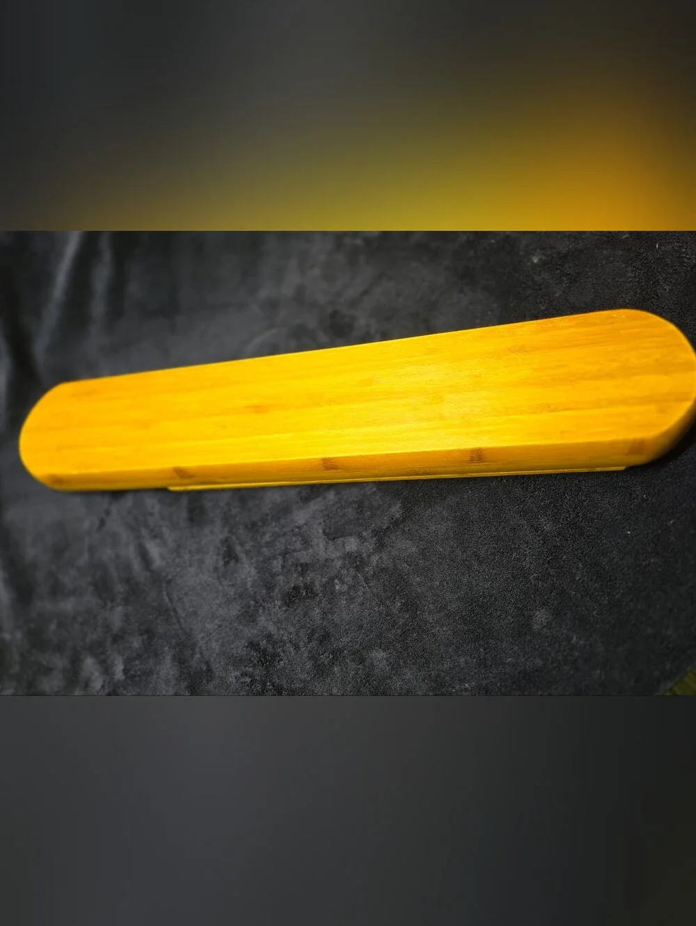 Bread Tray Made Of Yellow Bamboo With Dipping Dish